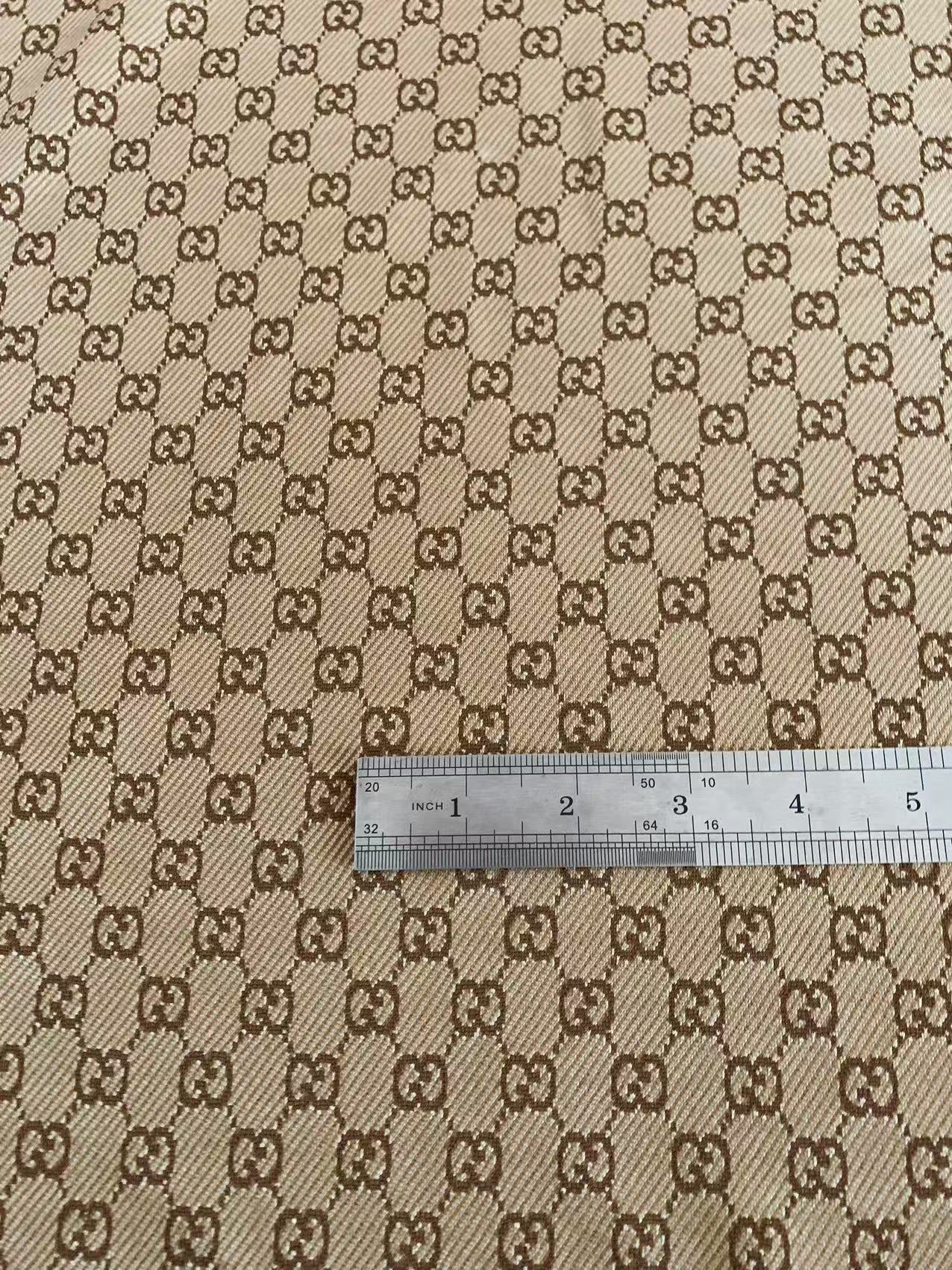 Craft Tan 0.5" Gucci Knitting Jacquard Cloth Fabric For Handmade Apparel ,Clothing ,Sneaker Upholstery Goods By Yard