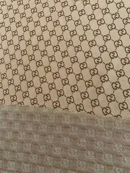 Craft Tan 0.5" Gucci Knitting Jacquard Cloth Fabric For Handmade Apparel ,Clothing ,Sneaker Upholstery Goods By Yard