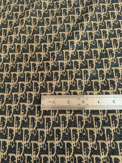 Craft Dior Knitting Jacquard Cloth Fabric For Handmade Apparel ,Clothing ,Sneaker Upholstery Goods By Yard