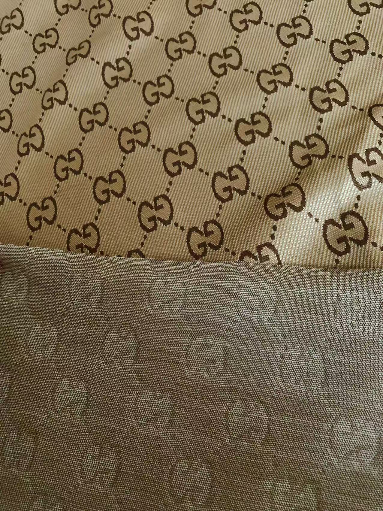 Craft 0.8" Tan Gucci Knitting Jacquard Cloth Fabric For Handmade Apparel ,Clothing ,Sneaker Upholstery Goods By Yard