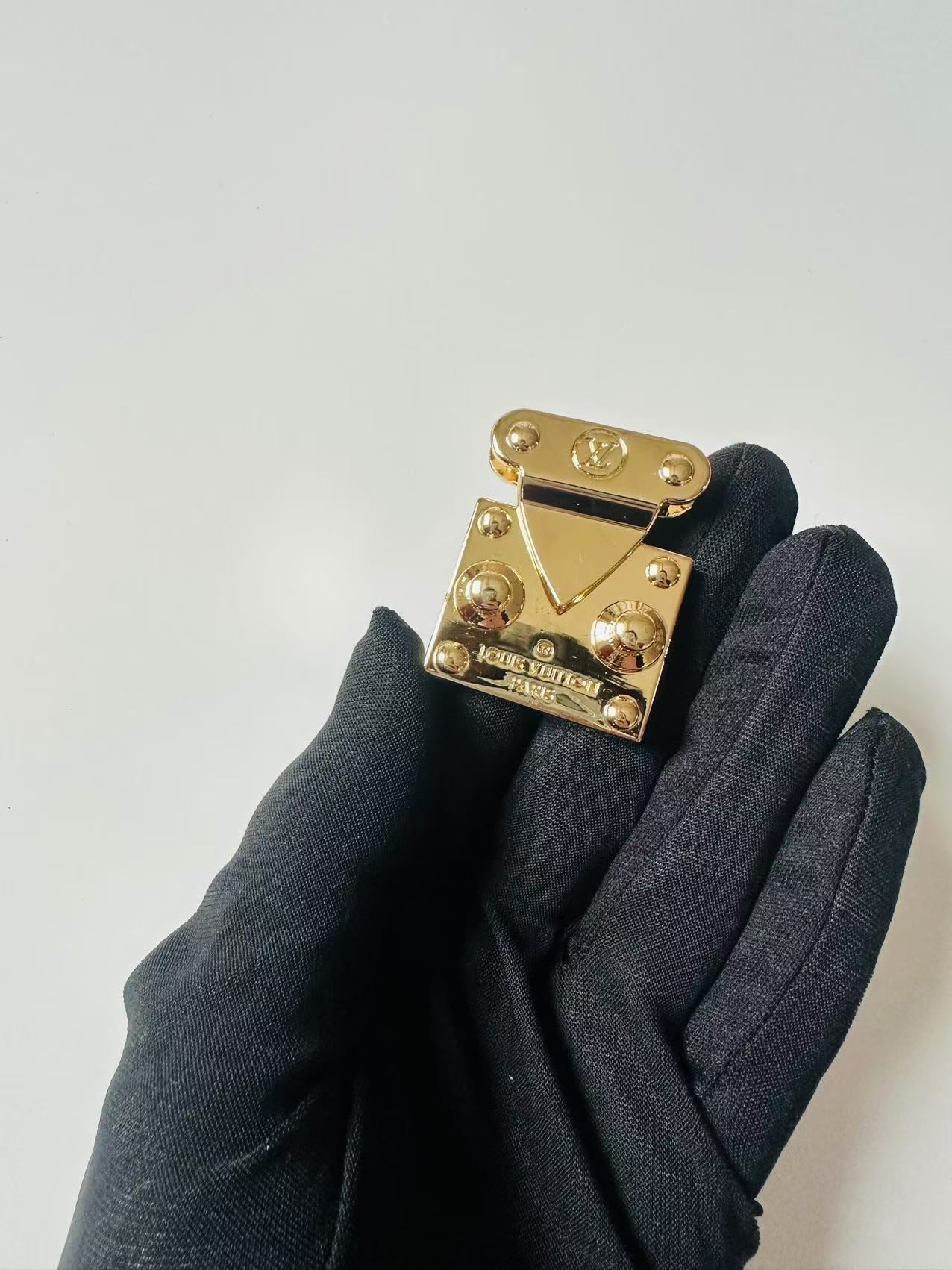 New Louis Vuitton Metal Gold Lock With Key For Handmade Bag