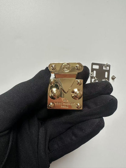New Louis Vuitton Metal Gold Lock With Key For Handmade Bag