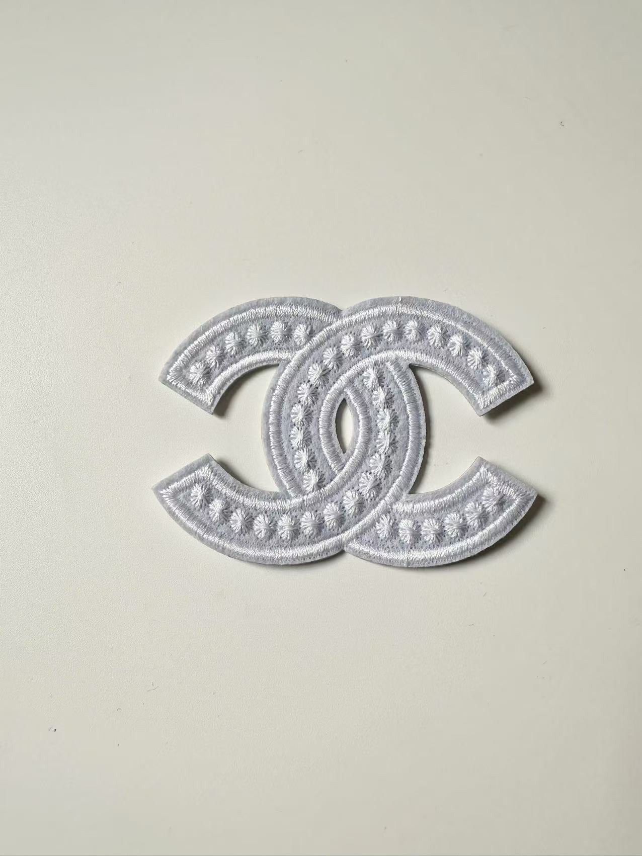 Craft Sewing Black and White 3"x2" Chanel Patch by Pieces