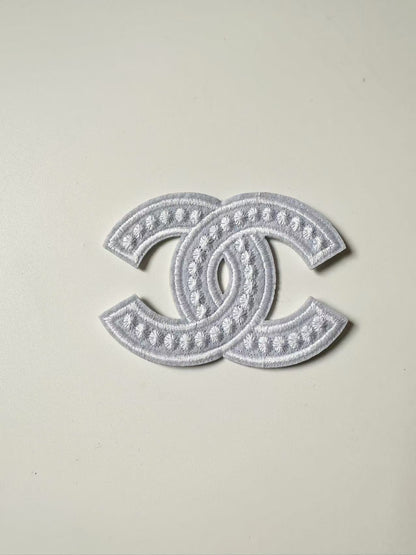 Craft Sewing Black and White 3"x2" Chanel Patch by Pieces