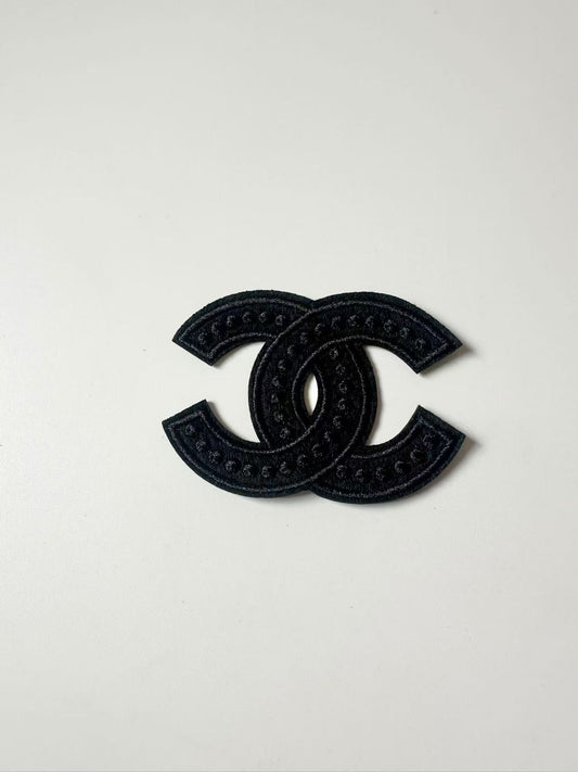 Craft Sewing Black and White 3"x2" Chanel Patch by Pieces