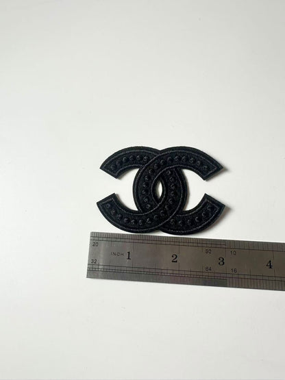 Craft Sewing Black and White 3"x2" Chanel Patch by Pieces