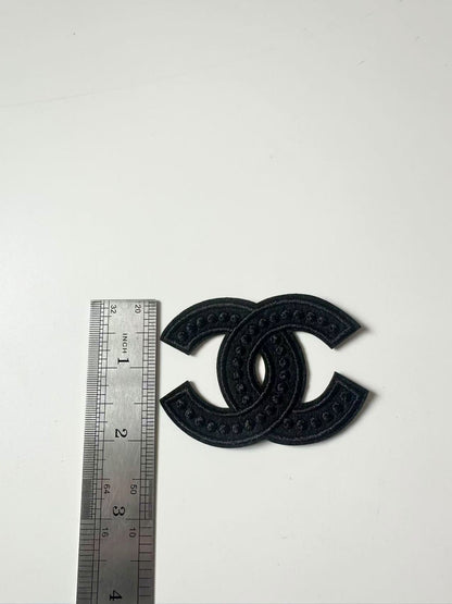 Craft Sewing Black and White 3"x2" Chanel Patch by Pieces