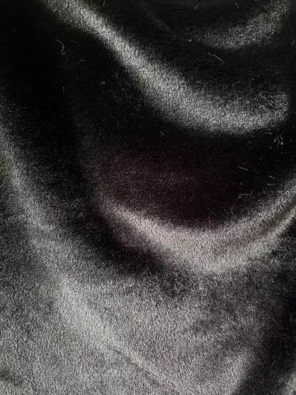 Soft Bunny Fur ,Rabbit Mink ,Faux Fur Fabric For Handmade Sewing Goods By Yard(Black)