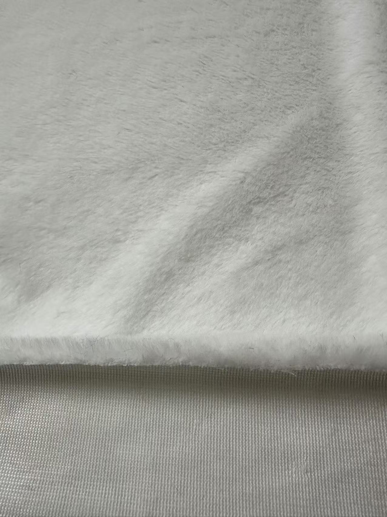Soft Bunny Fur ,Rabbit Mink ,Faux Fur Fabric For Handmade Sewing Goods By Yard(White)