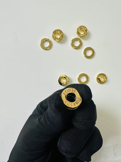 Craft Gold Louis Vuitton 18x8x3 MM Circle Metal Handmade Handicraft Goods