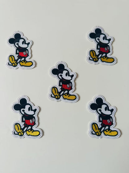 Craft Mickey Mouse 2.3"x3 "Embroidery Jacquard Label For Handmade Handicraft Goods