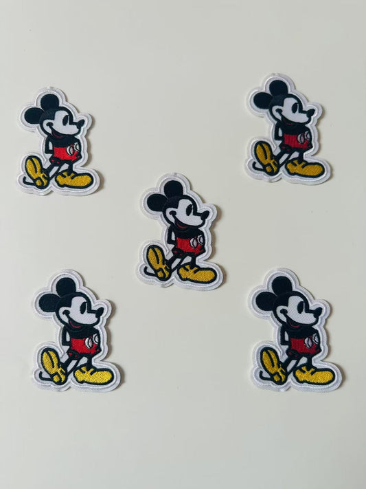 Craft Mickey Mouse 2.3"x3 "Embroidery Jacquard Label For Handmade Handicraft Goods