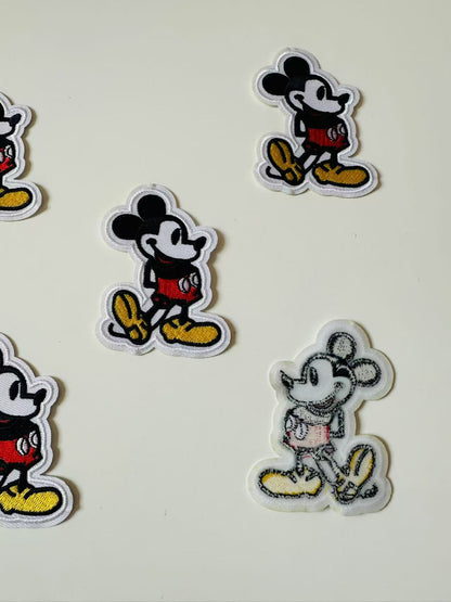 Craft Mickey Mouse 2.3"x3 "Embroidery Jacquard Label For Handmade Handicraft Goods