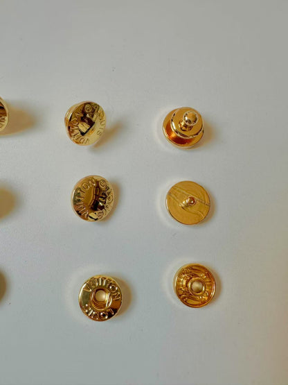 Craft Gold 12MM Louis Vuitton Metal Snap Button For Handmade Handicraft Goods