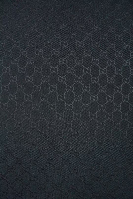 Classic Gucci Jacquard Fabric Cloth, Fabric Bags Fabric Shoes Fabric Hat Fabric good quality (Black)