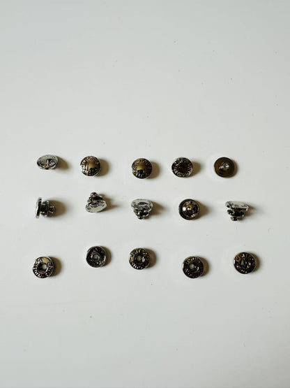 Craft Sliver 10MM Louis Vuitton Metal Snap Button For Handmade Handicraft Goods