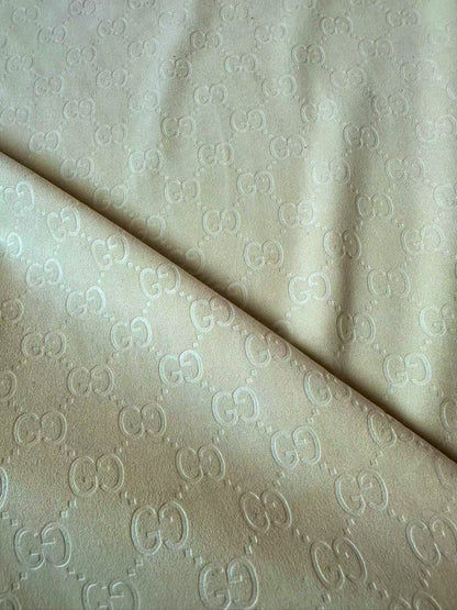 Craft Gucci Suede Fabric For Handmade Sneaker,Car Upholstery and Apparel By Yard(Beige)