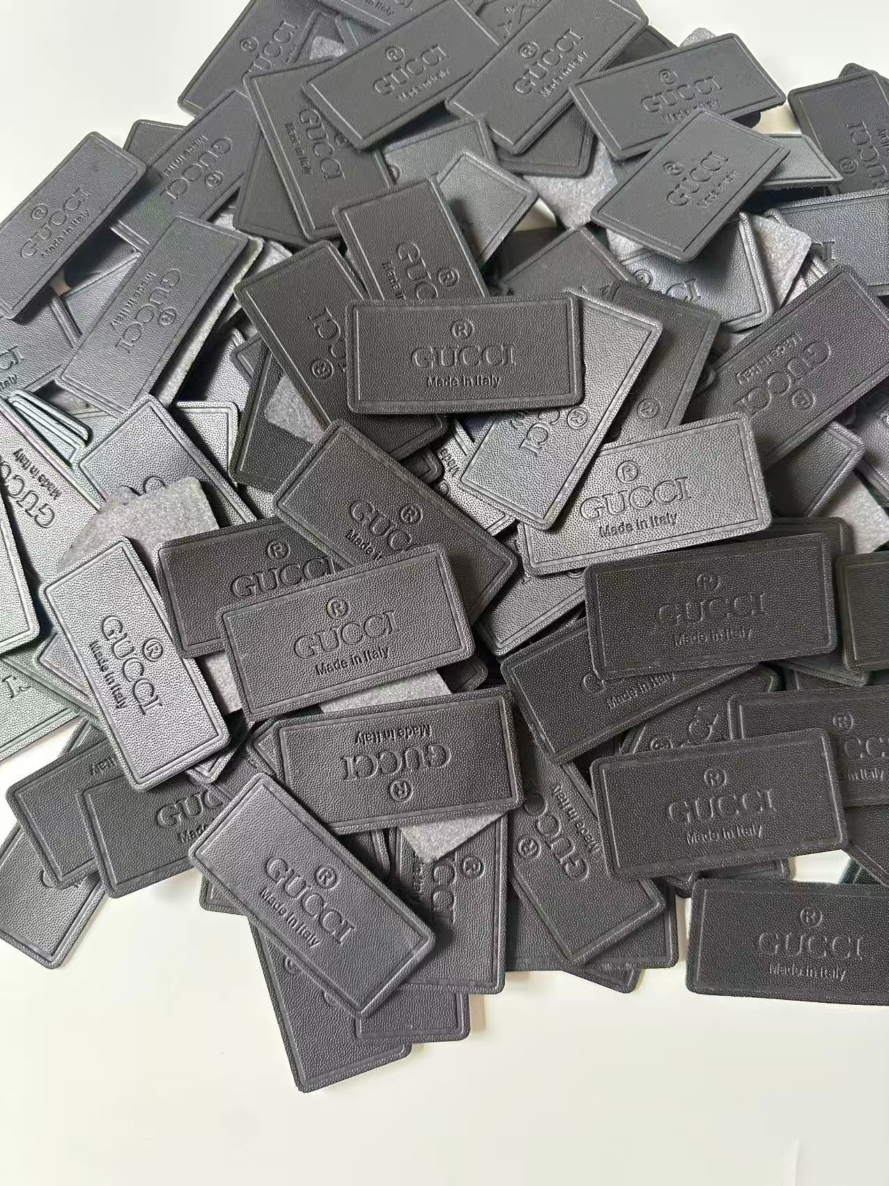 Craft Gucci Genuinely PU Leather Label Tag For Sewing Goods(Black)