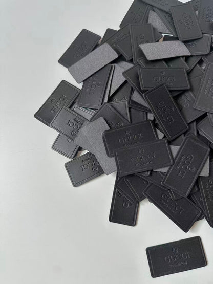 Craft Gucci Genuinely PU Leather Label Tag For Sewing Goods(Black)