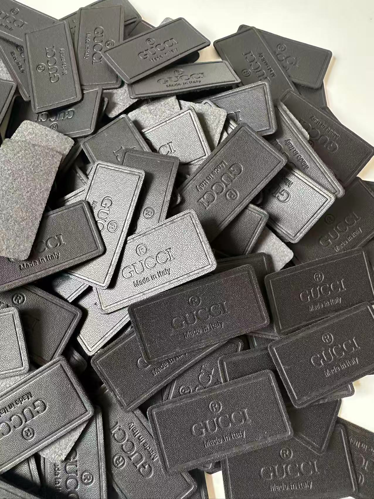 Craft Gucci Genuinely PU Leather Label Tag For Sewing Goods(Black)