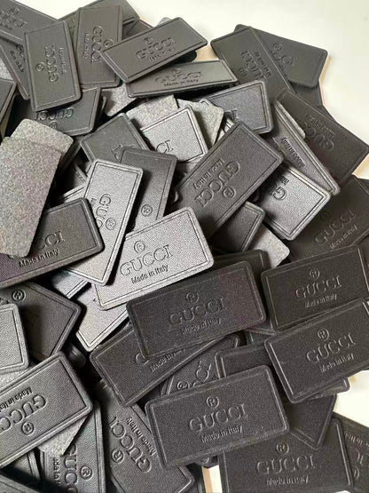 Craft Gucci Genuinely PU Leather Label Tag For Sewing Goods(Black)