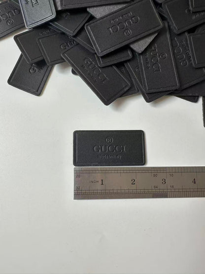 Craft Gucci Genuinely PU Leather Label Tag For Sewing Goods(Black)