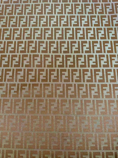 Classic Jacquard Cloth Fabric For Handmade Clothing ,Bags Fabric Shoes Fabric Hat Fabric By Yards(Tan)