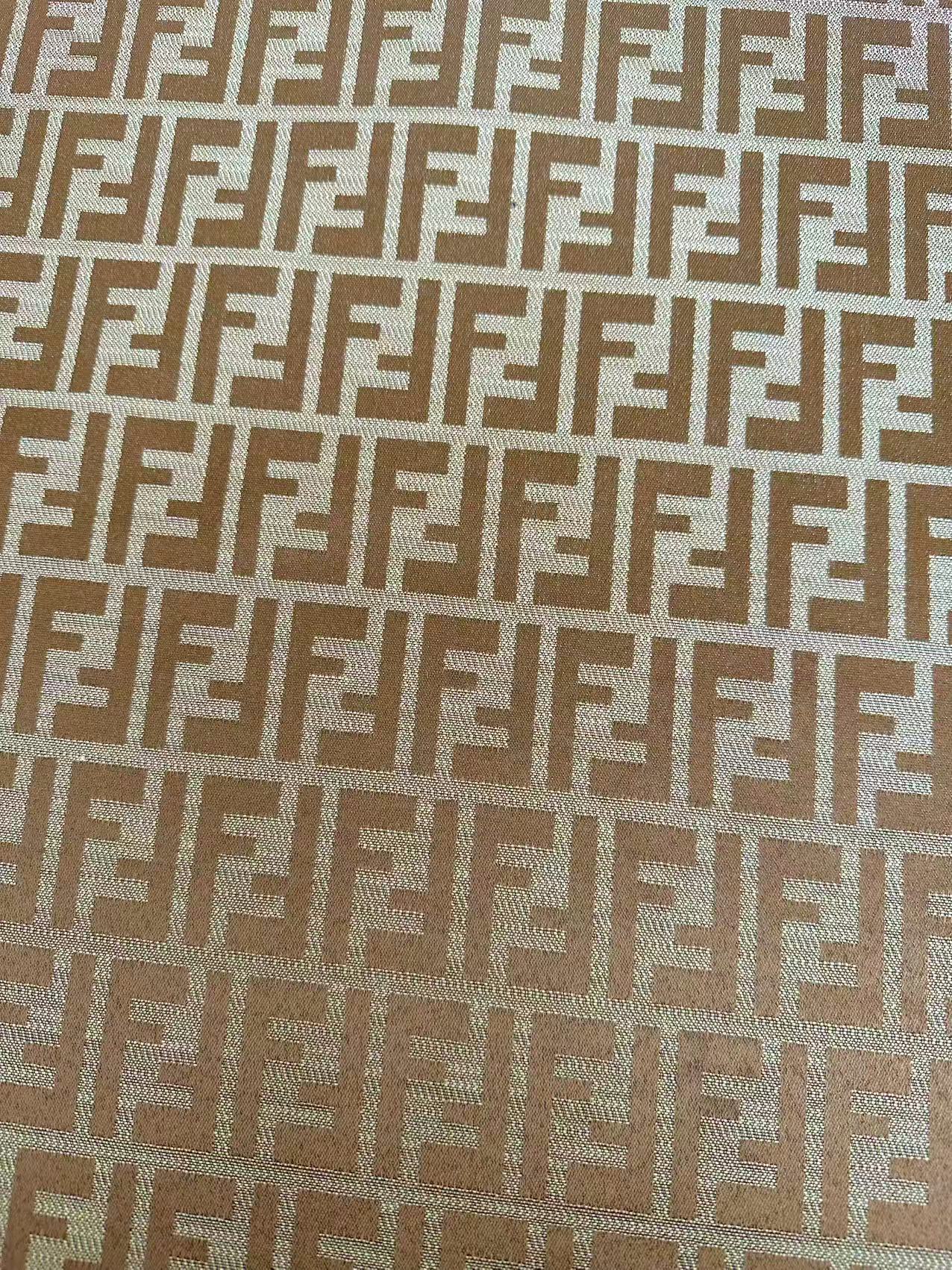Classic Jacquard Cloth Fabric For Handmade Clothing ,Bags Fabric Shoes Fabric Hat Fabric By Yards(Tan)
