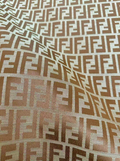 Classic Jacquard Cloth Fabric For Handmade Clothing ,Bags Fabric Shoes Fabric Hat Fabric By Yards(Tan)