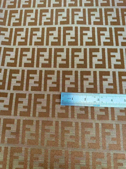 Classic Jacquard Cloth Fabric For Handmade Clothing ,Bags Fabric Shoes Fabric Hat Fabric By Yards(Tan)