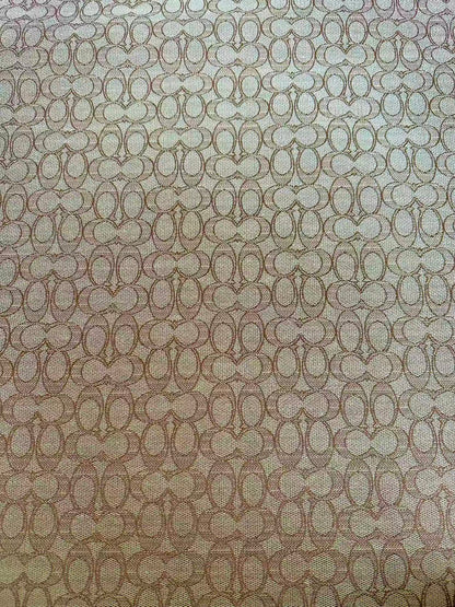 Classic Coach Jacquard Cloth Fabric For Handmade Clothing ,Bags ,Shoes Hat By Yards(Tan)