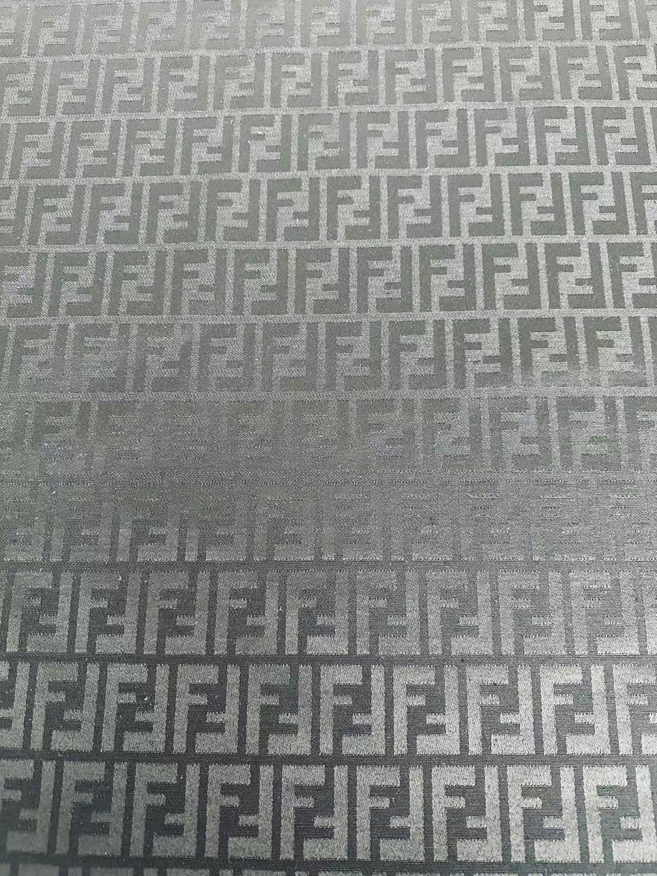 Classic Jacquard Cloth Fabric For Handmade Clothing ,Bags Fabric Shoes Fabric Hat Fabric By Yards(Black)