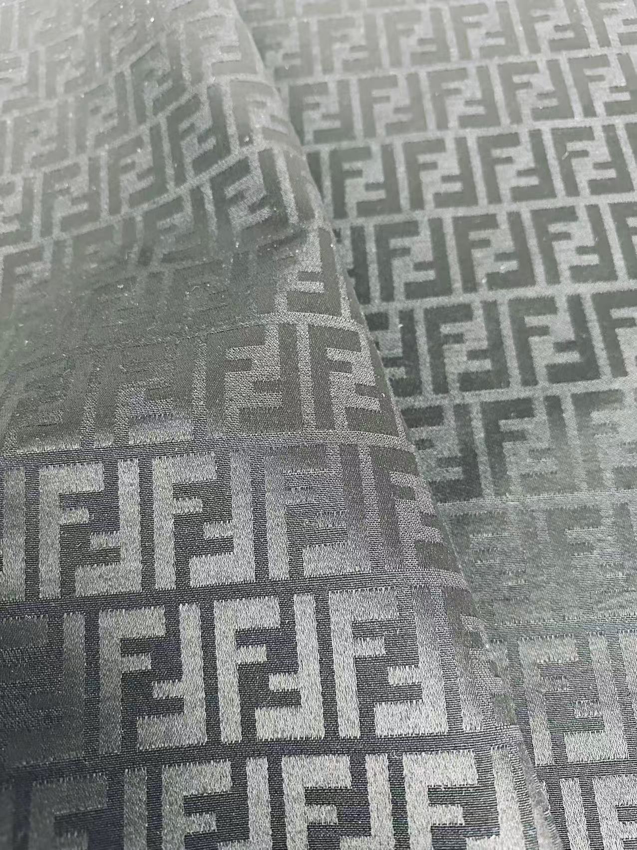 Classic Jacquard Cloth Fabric For Handmade Clothing ,Bags Fabric Shoes Fabric Hat Fabric By Yards(Black)