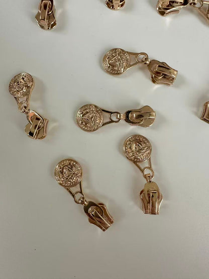 Fashion Gold Versace Zipper Head ,Size #5 For Handmade Bags,Clothing Goods