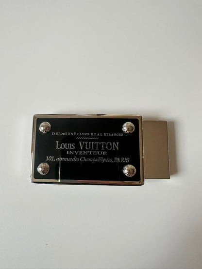 Craft 3.5CM Copper LV Belt Buckle For Handmade Change Belt