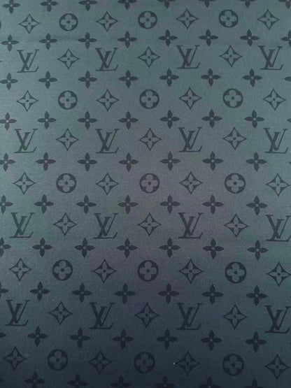 Craft LV Black Silk Printing Cloth Fabric For Handmade Handicraft Goods By Yard