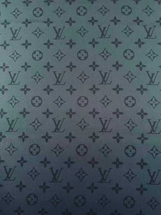 Craft LV Black Silk Printing Cloth Fabric For Handmade Handicraft Goods By Yard