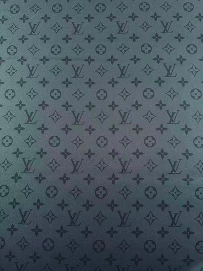 Craft LV Black Silk Printing Cloth Fabric For Handmade Handicraft Goods By Yard