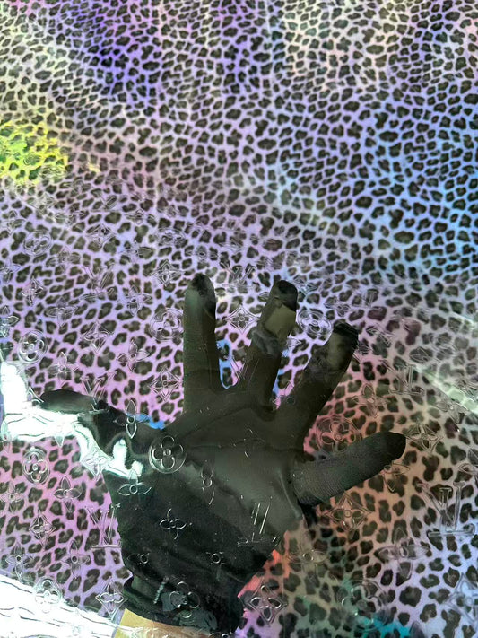 Craft Transparent LV PVC Fabric For Handmade Handicraft Goods By Yard