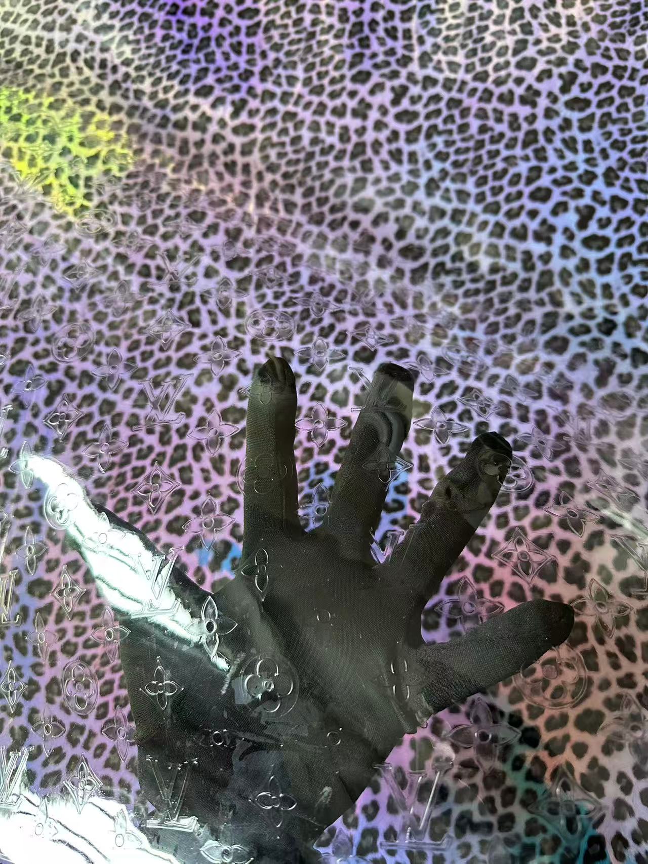 Craft Transparent LV PVC Fabric For Handmade Handicraft Goods By Yard