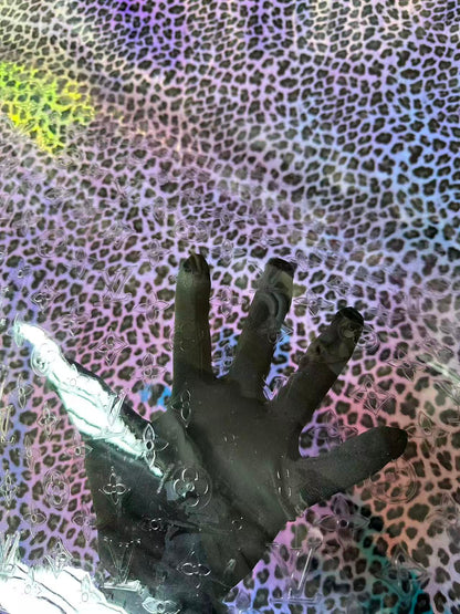 Craft Transparent LV PVC Fabric For Handmade Handicraft Goods By Yard