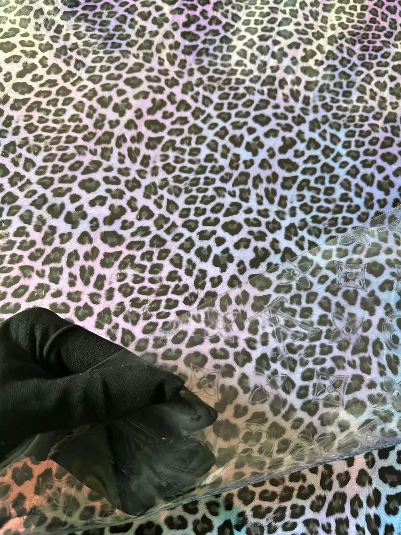 Craft Transparent LV PVC Fabric For Handmade Handicraft Goods By Yard