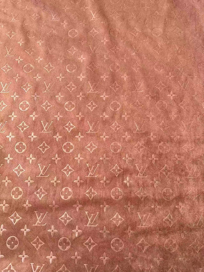 Craft LV Suede Fabric For Handmade Sneaker,Car Upholstery and Apparel By Yard(Brown)