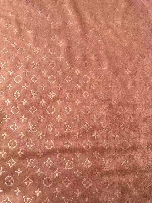 Craft LV Suede Fabric For Handmade Sneaker,Car Upholstery and Apparel By Yard(Brown)