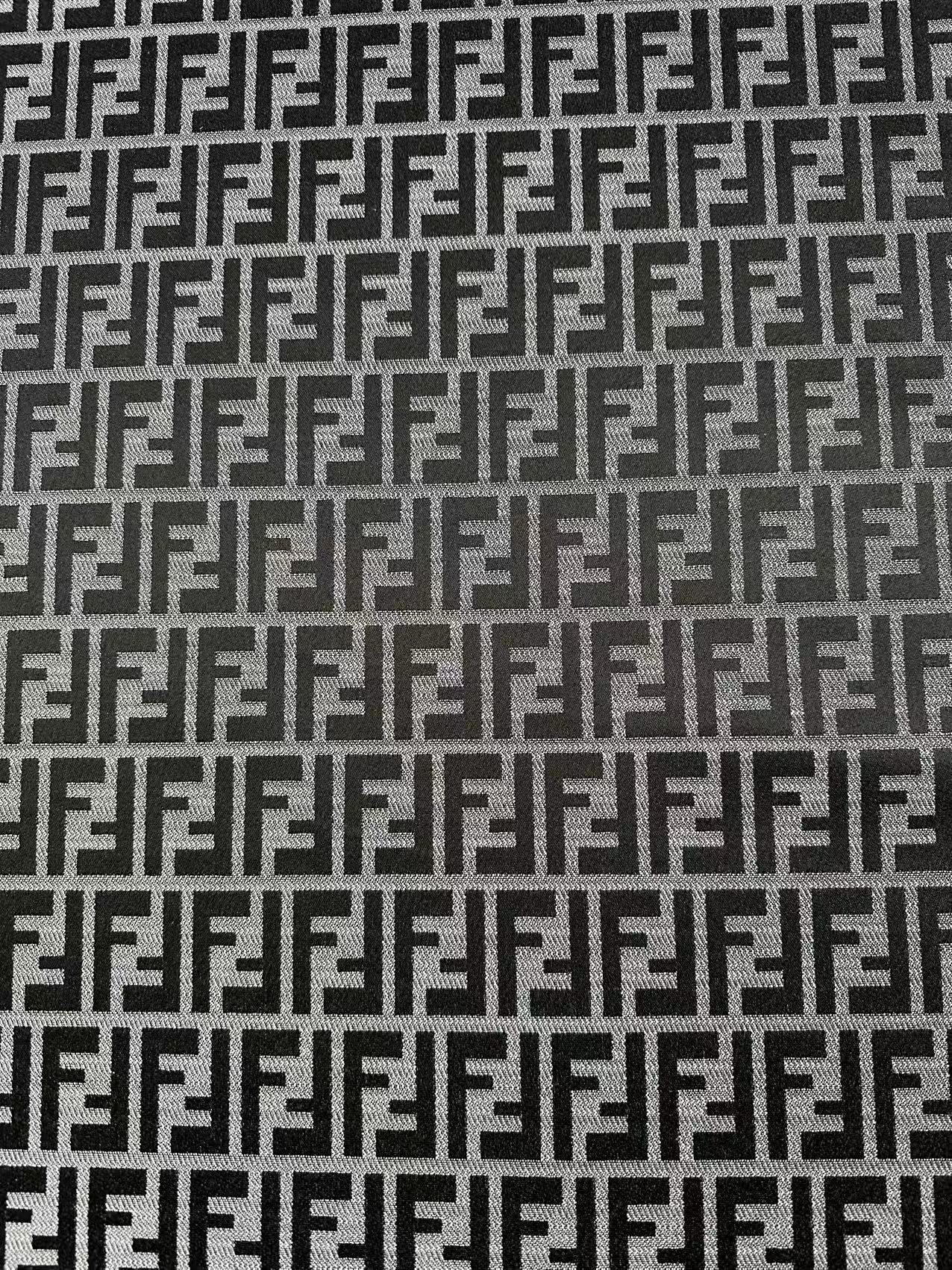 Classic Jacquard Cloth Fabric For Handmade Clothing ,Bags Fabric Shoes Fabric Hat Fabric By Yards(Gray)