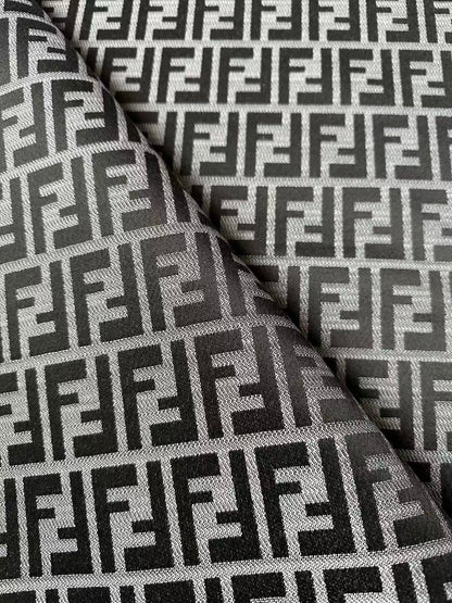 Classic Jacquard Cloth Fabric For Handmade Clothing ,Bags Fabric Shoes Fabric Hat Fabric By Yards(Gray)