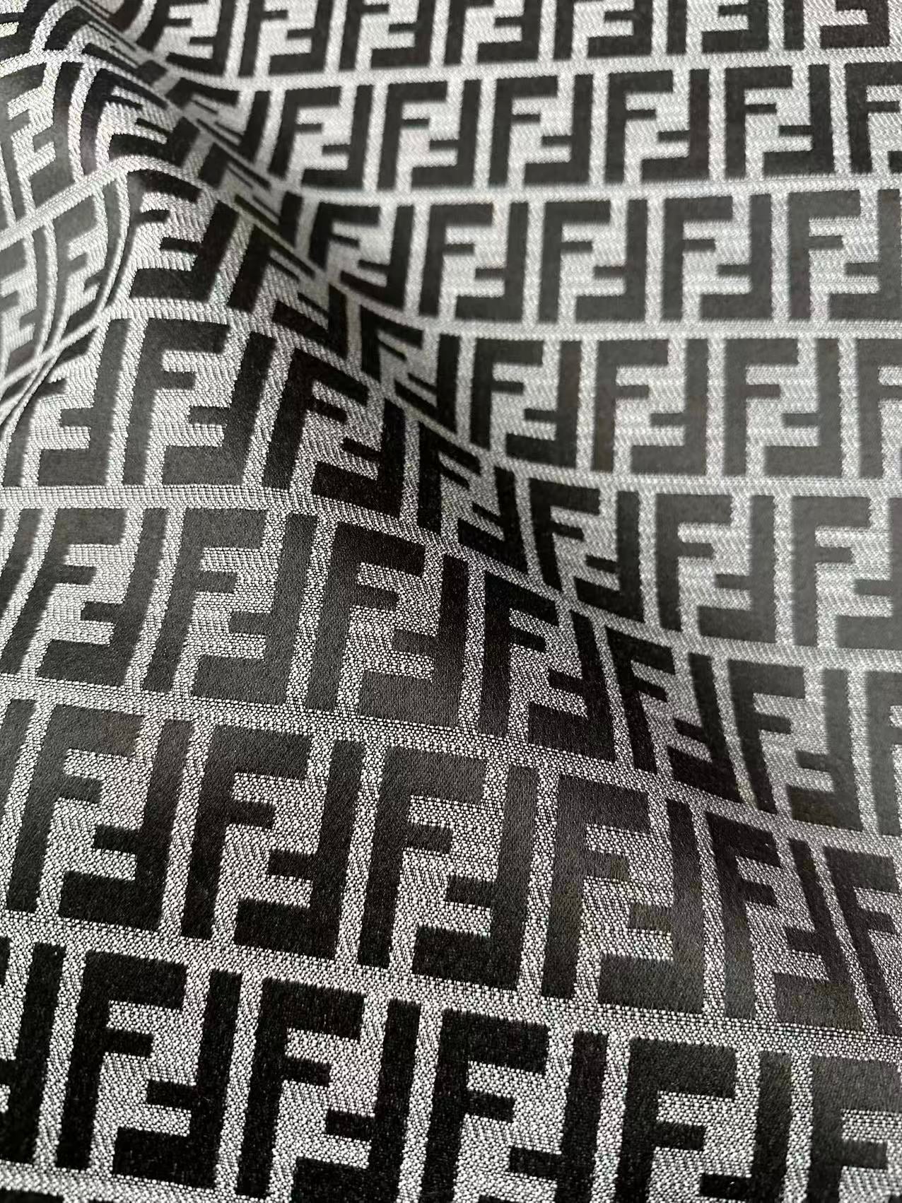 Classic Jacquard Cloth Fabric For Handmade Clothing ,Bags Fabric Shoes Fabric Hat Fabric By Yards(Gray)
