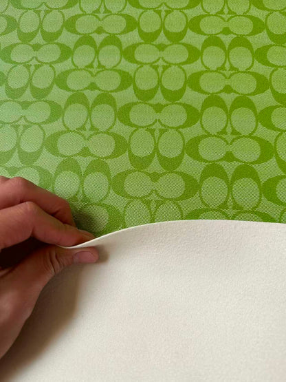 Classic Green Leather For Handmade Bag,Sneaker Upholstery Goods By Yard