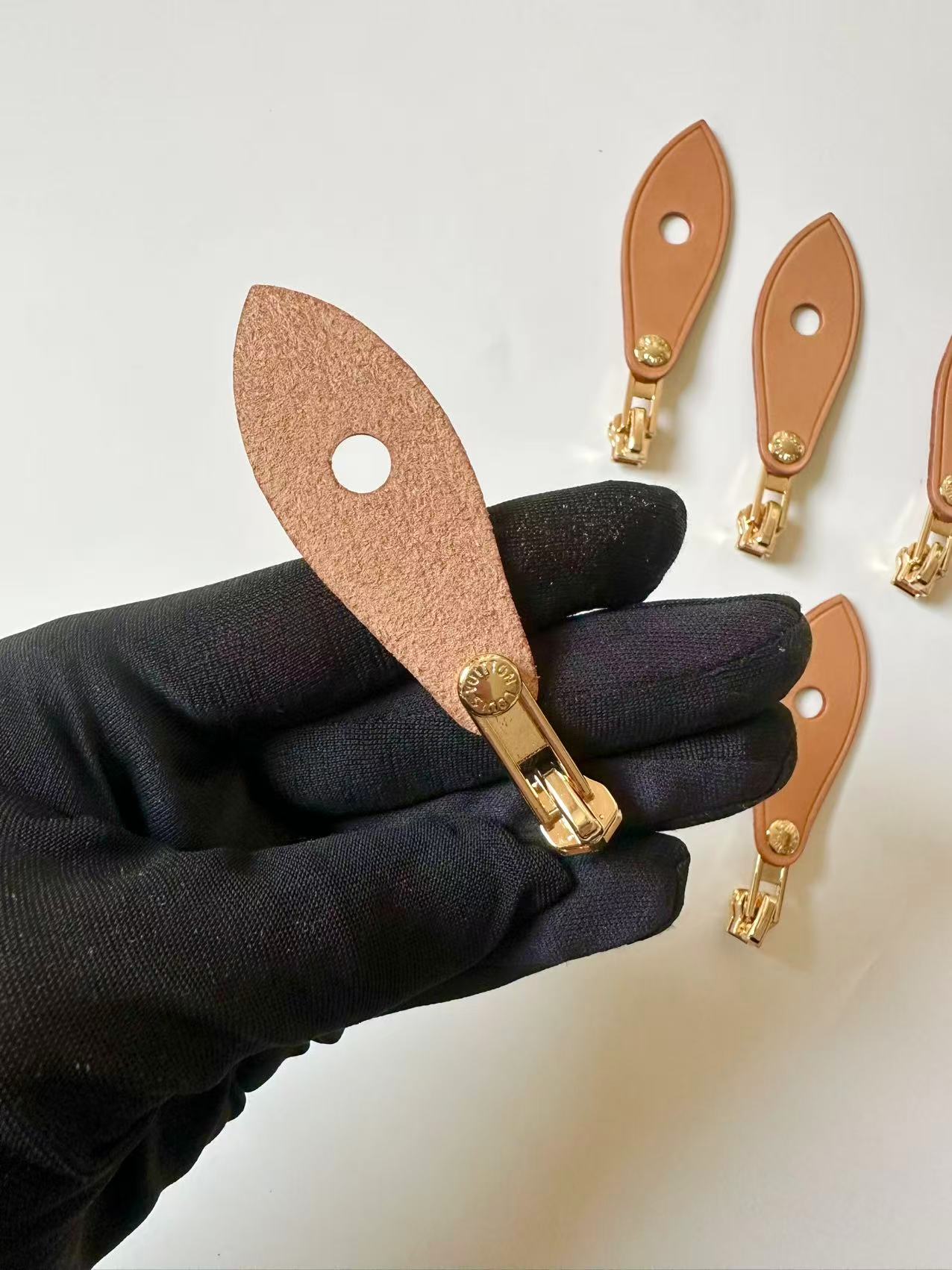 Classic Genuine Leather LV #5 Zipper Head For Handmade Bag Handicraft Goods