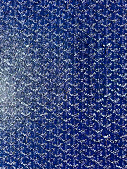 Original Goyard Best Quality Leather For Handmade Bag ,Furniture Handicraft By Yard(Navy Blue)